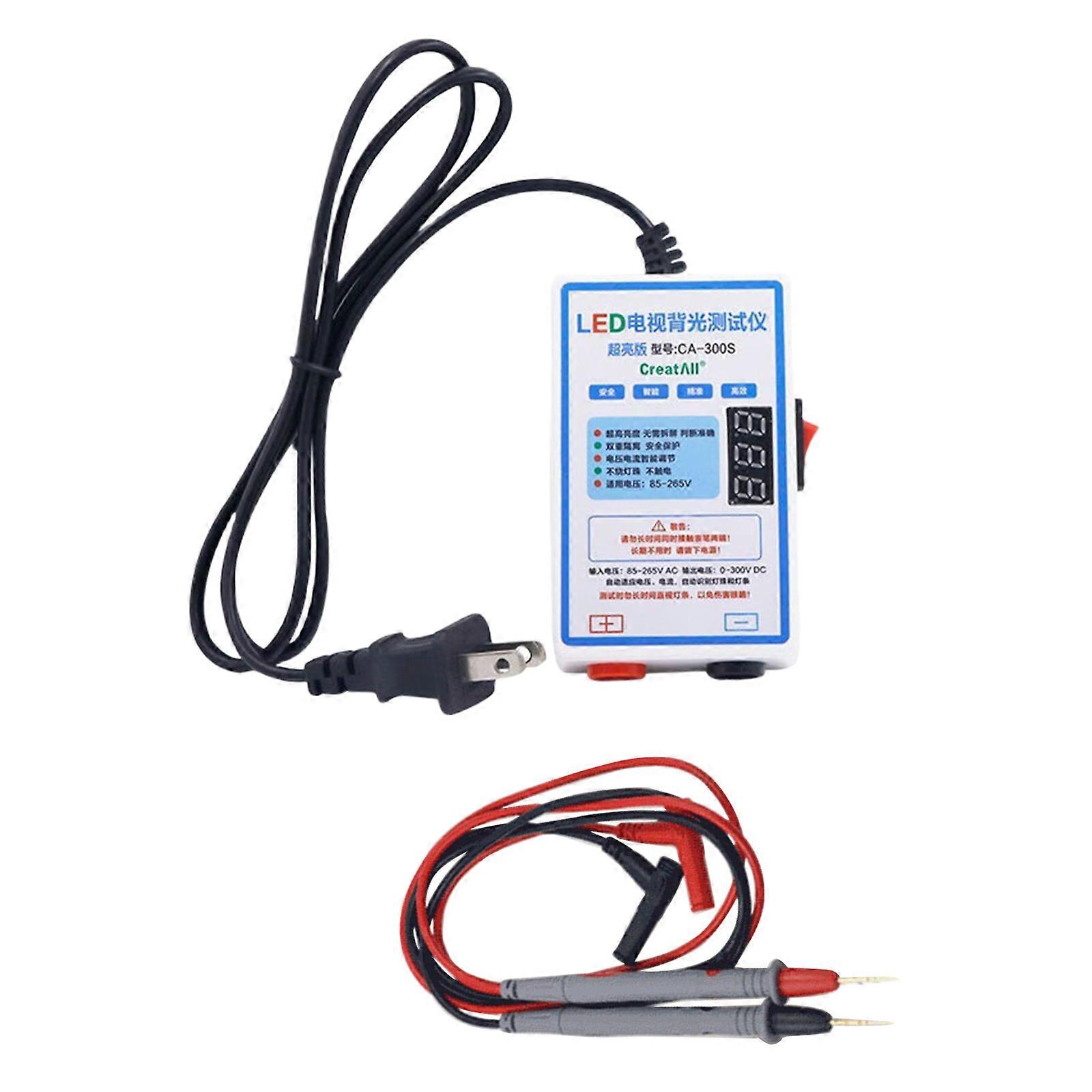 LED Tester, TVs Backlights Tester for Lamp Bead Repair Testing Output Voltages 0-300Volt 28mA LED Strips Beads Test Multicolor