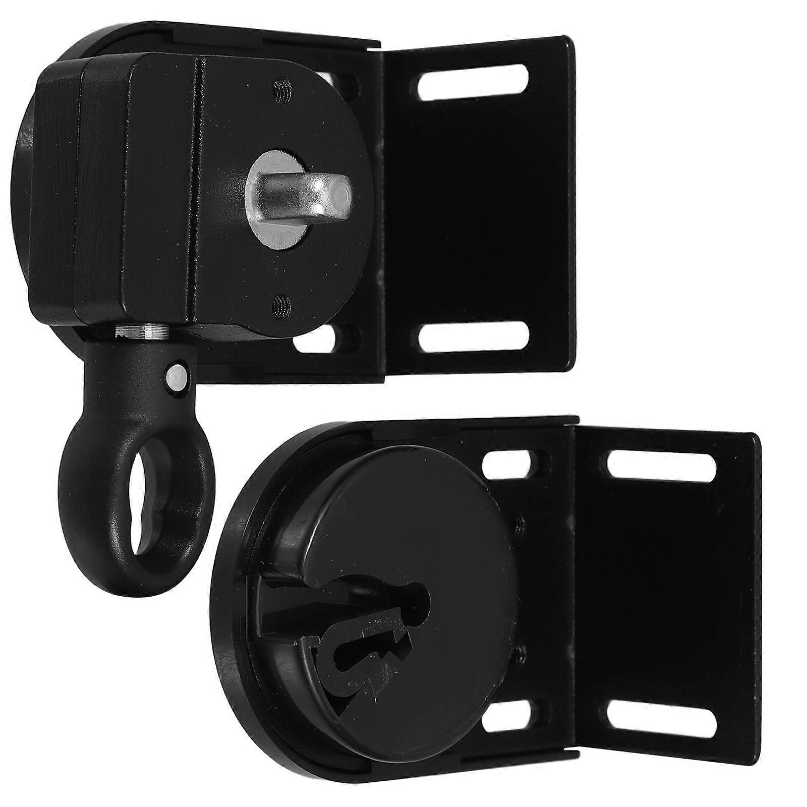 Black Roller Blind Bracket for Outdoor Use with Heavy Duty Support