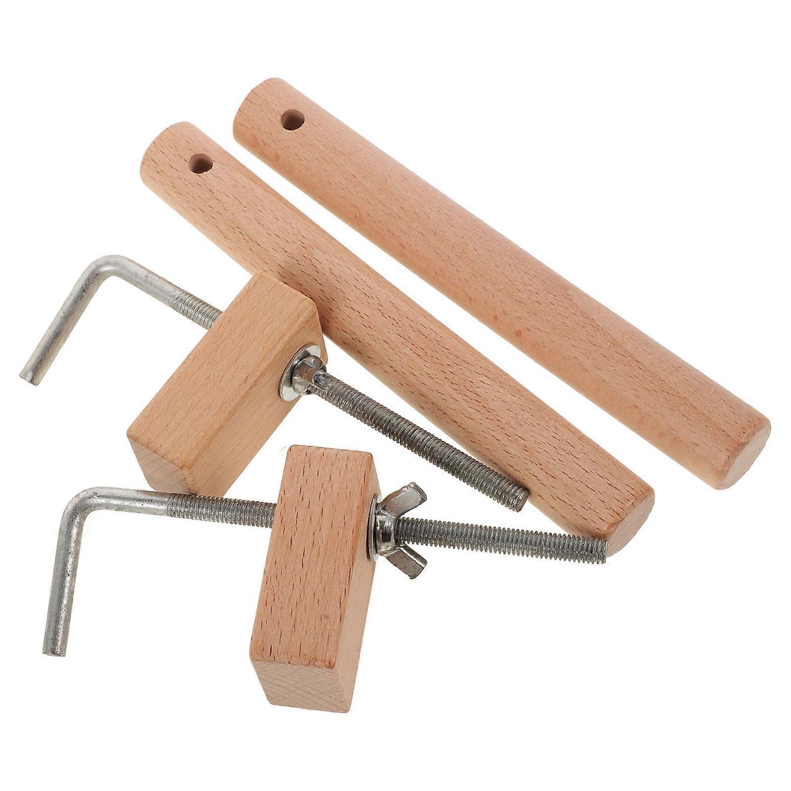 Bracelet Maker Craft Tool Kit with Wood Frame for DIY Use Orange Color 2pcs