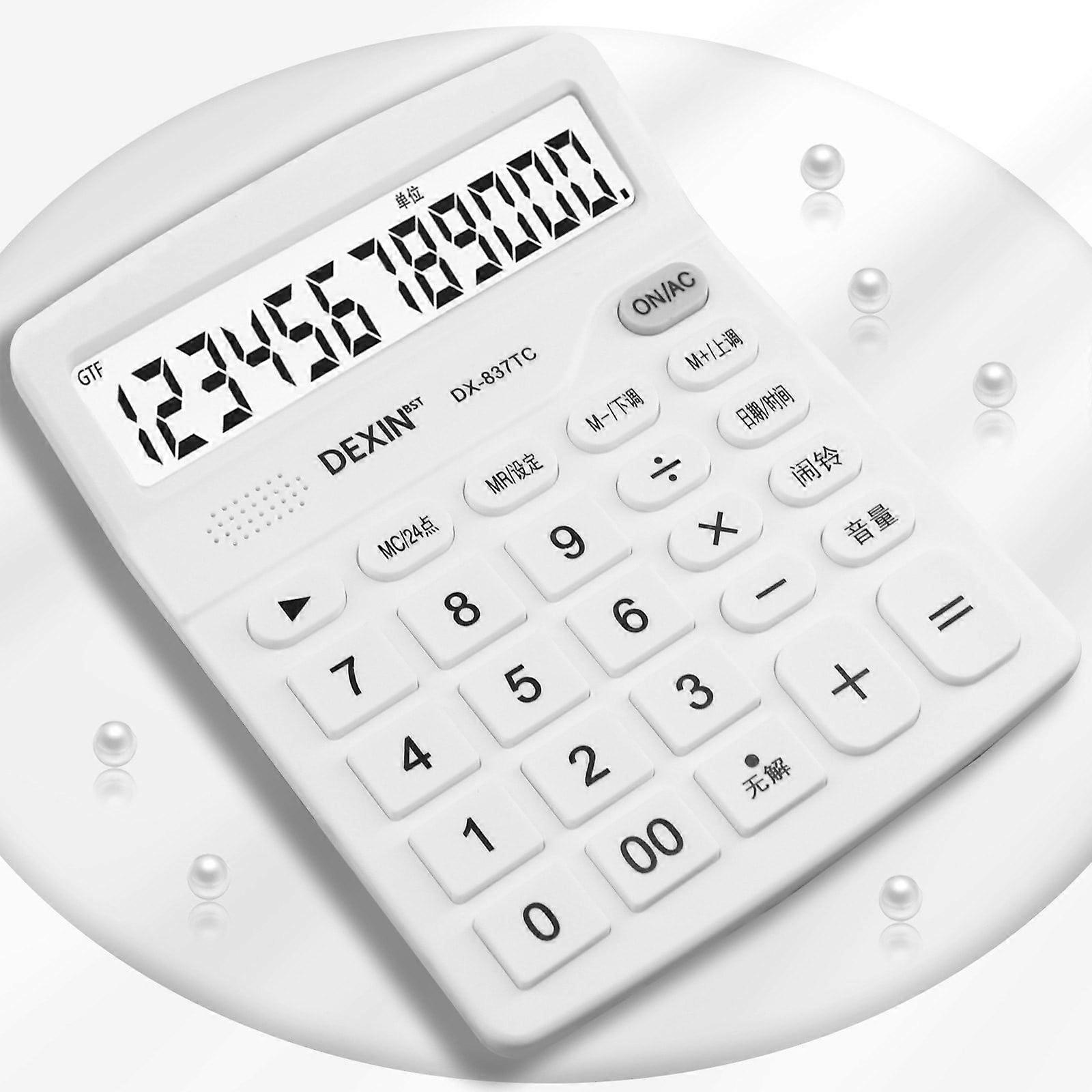 LOOPSUN Valentine's Day Savings Clearance 2024! 12-digit desktop calculators with AAA batteries, compatible with office use.