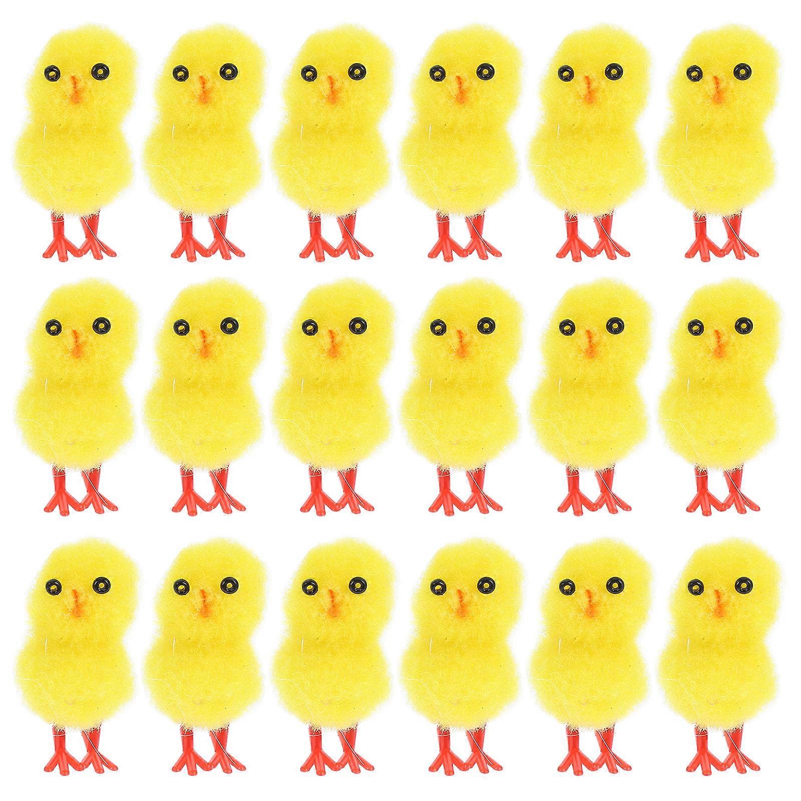 Easter Chick Mini Chicken Figures for Party Use 72Pcs Set Decorations