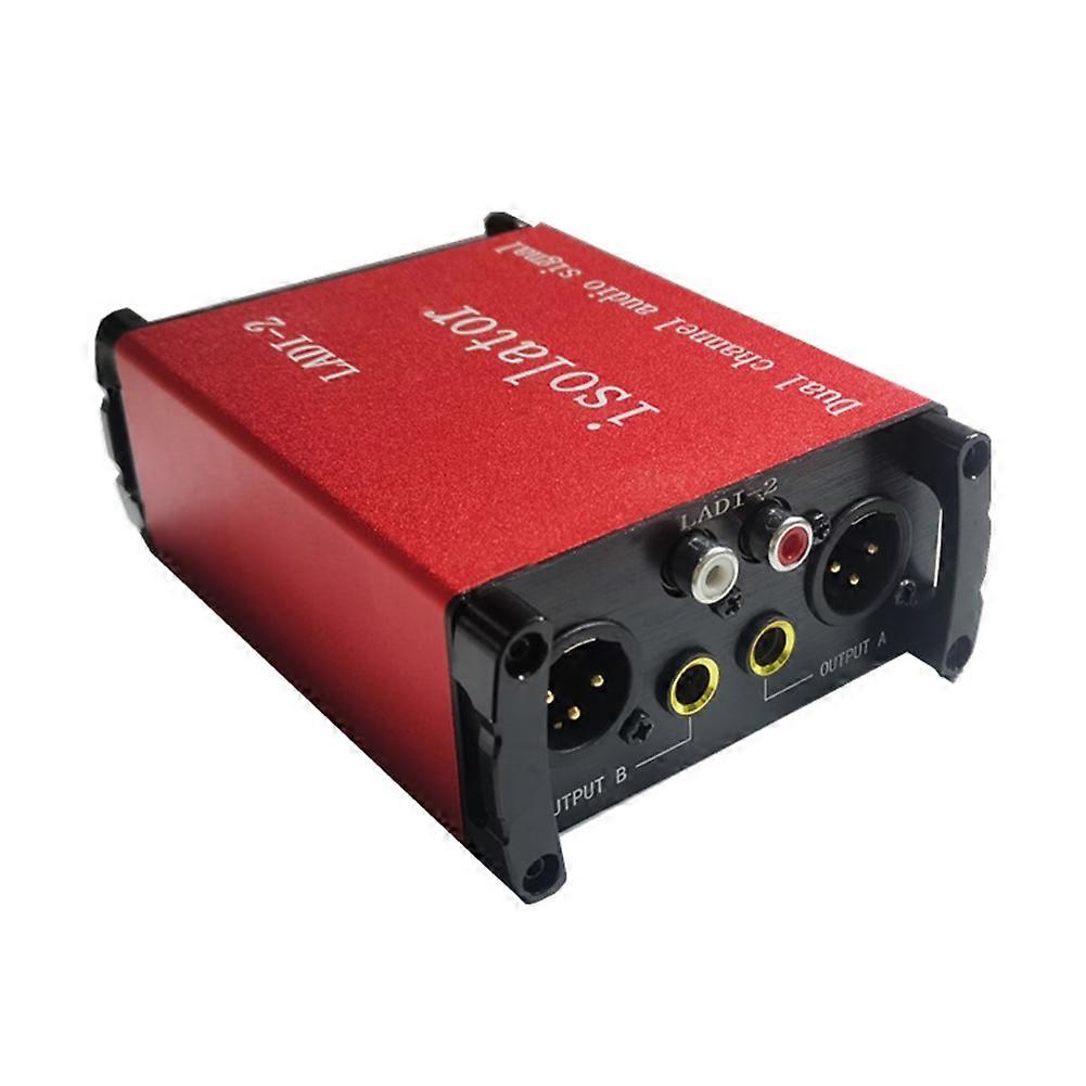 XLR Audio Isolator 6.35 Audio Common Ground Filter Current Sound Noise Reduction DI Box Port
