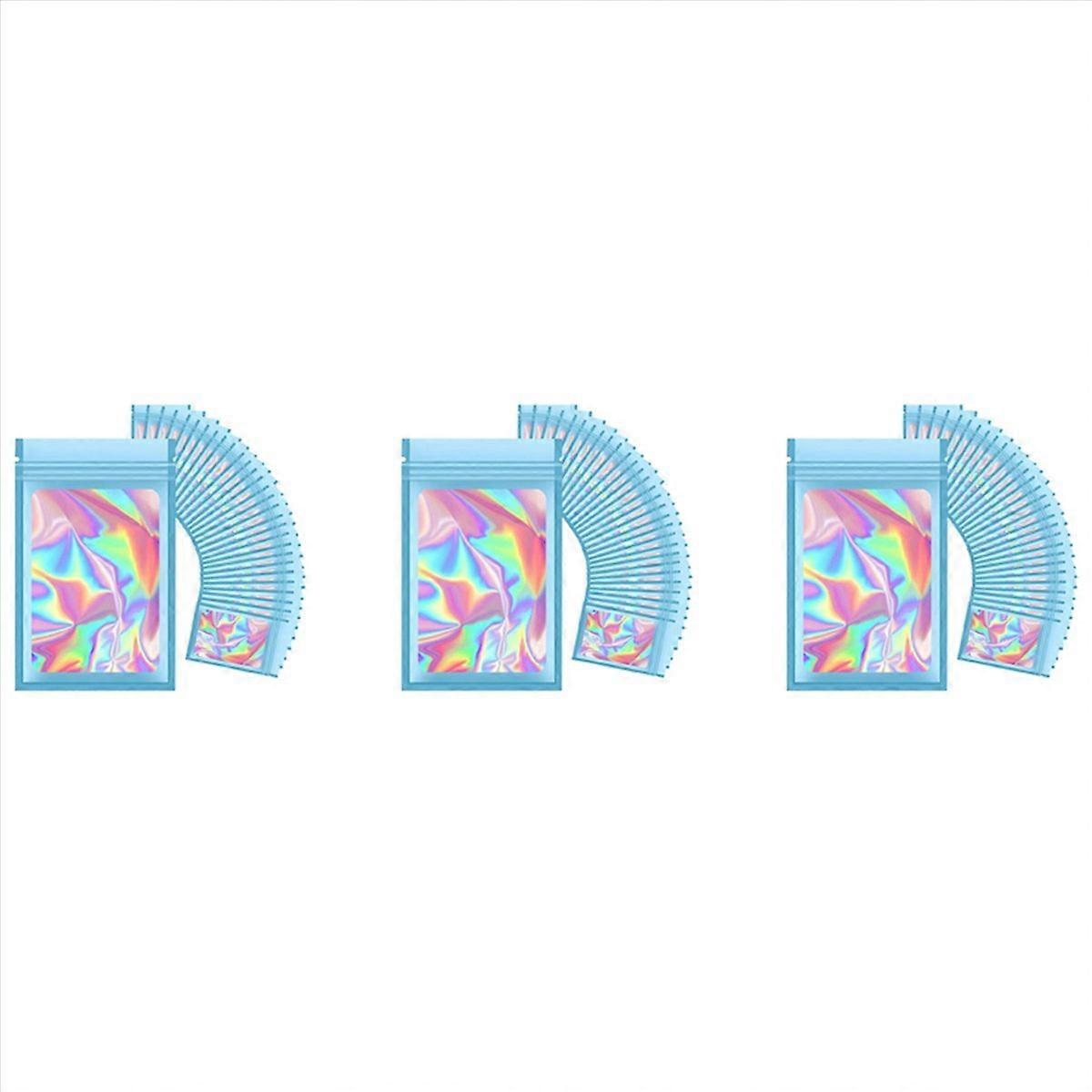 100Pcs Smell Proof Mylar Pouch with Clear Window for Food Storage