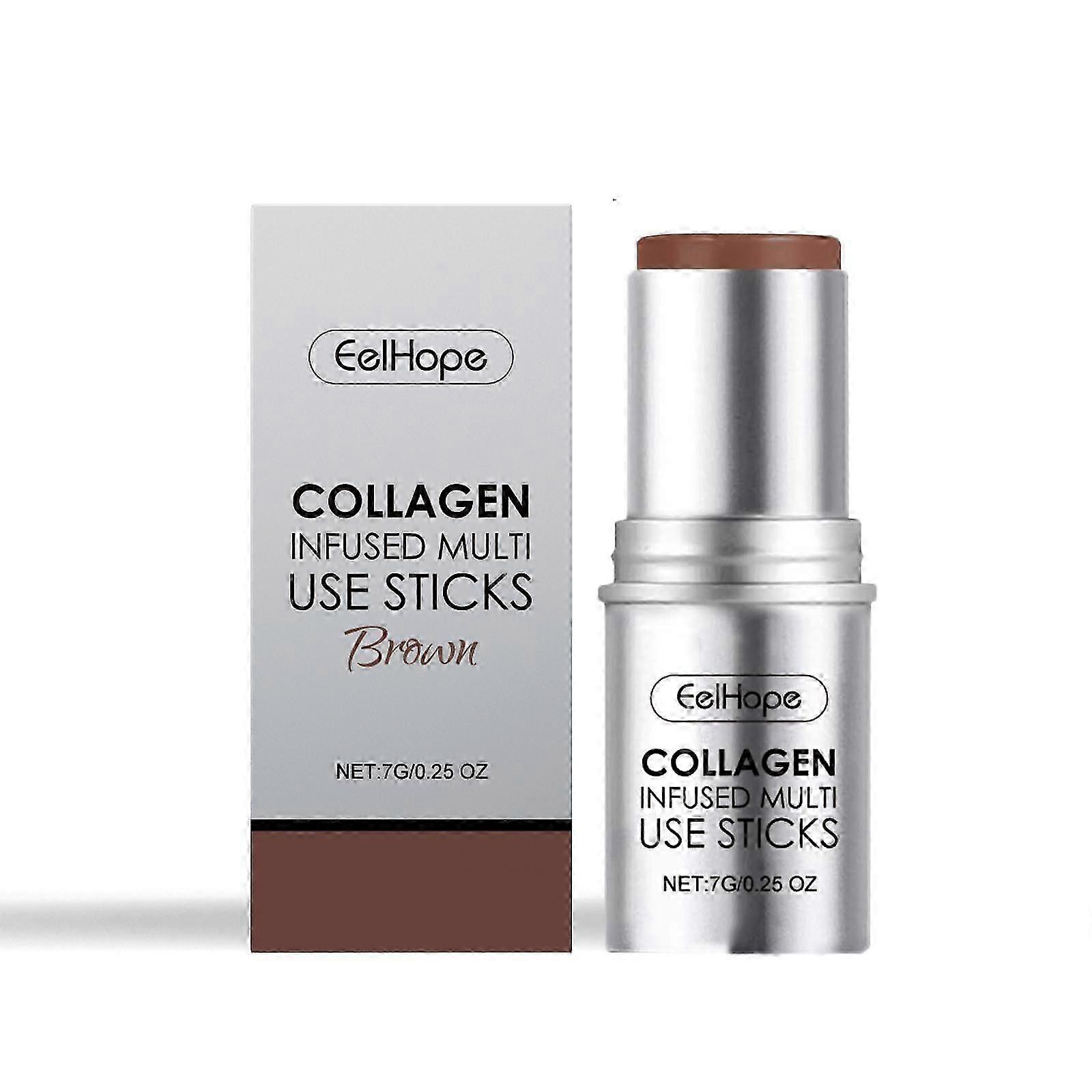 Moisturizing Collagen Blush Stick for Natural Glow & Multi-Layered Makeup
