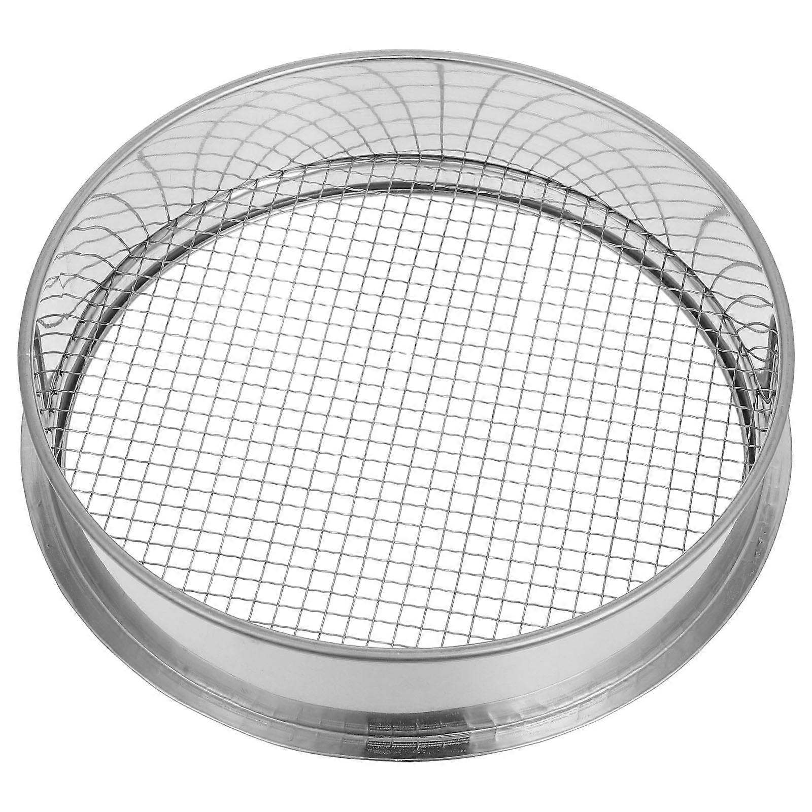 6mm Stainless Steel Mesh Sieve Sifter for Garden Soil Sand Rocks and Kitchen Gardening Tool 1 Set