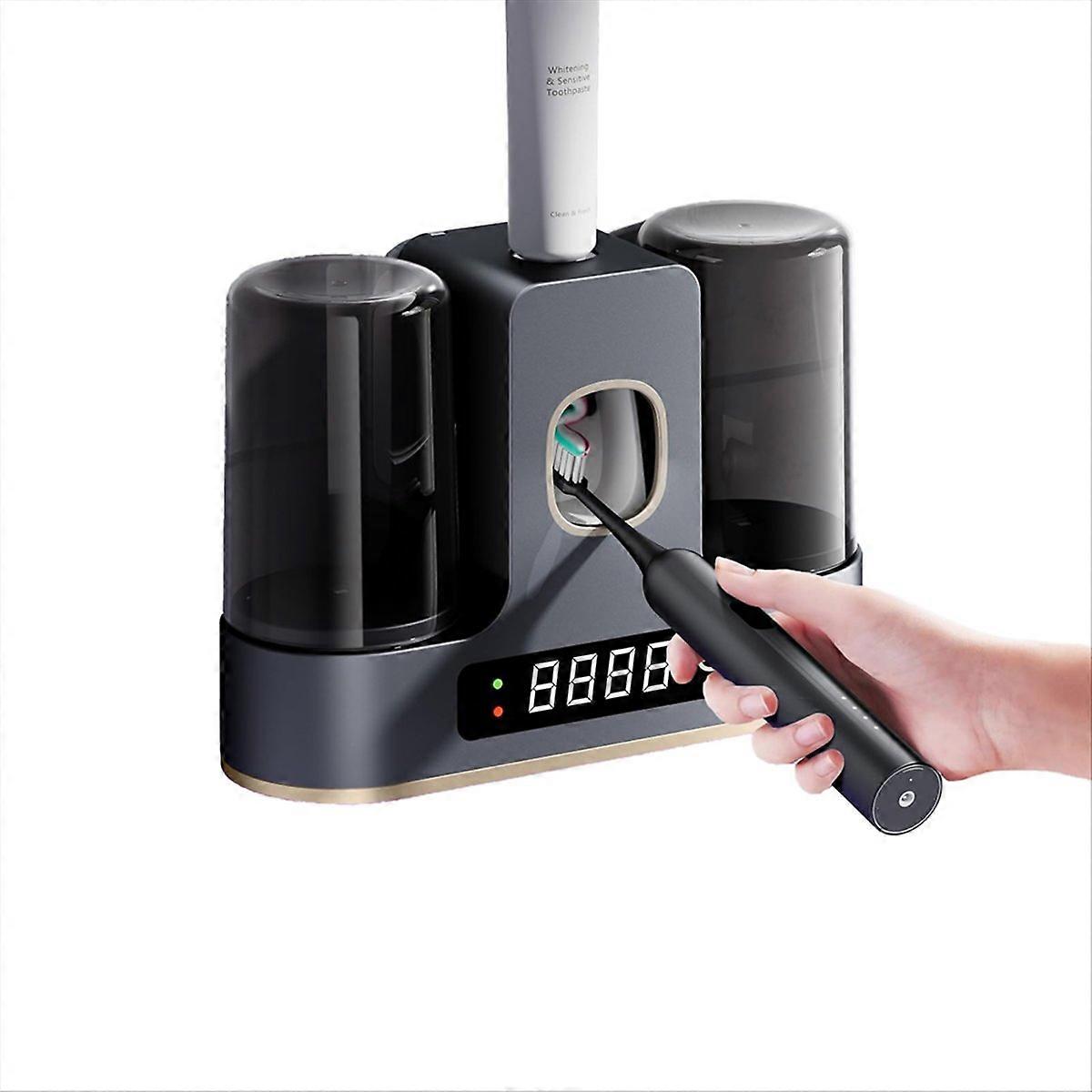 Toothbrush Holders with Air-Drying Smart Countdown LED Screen