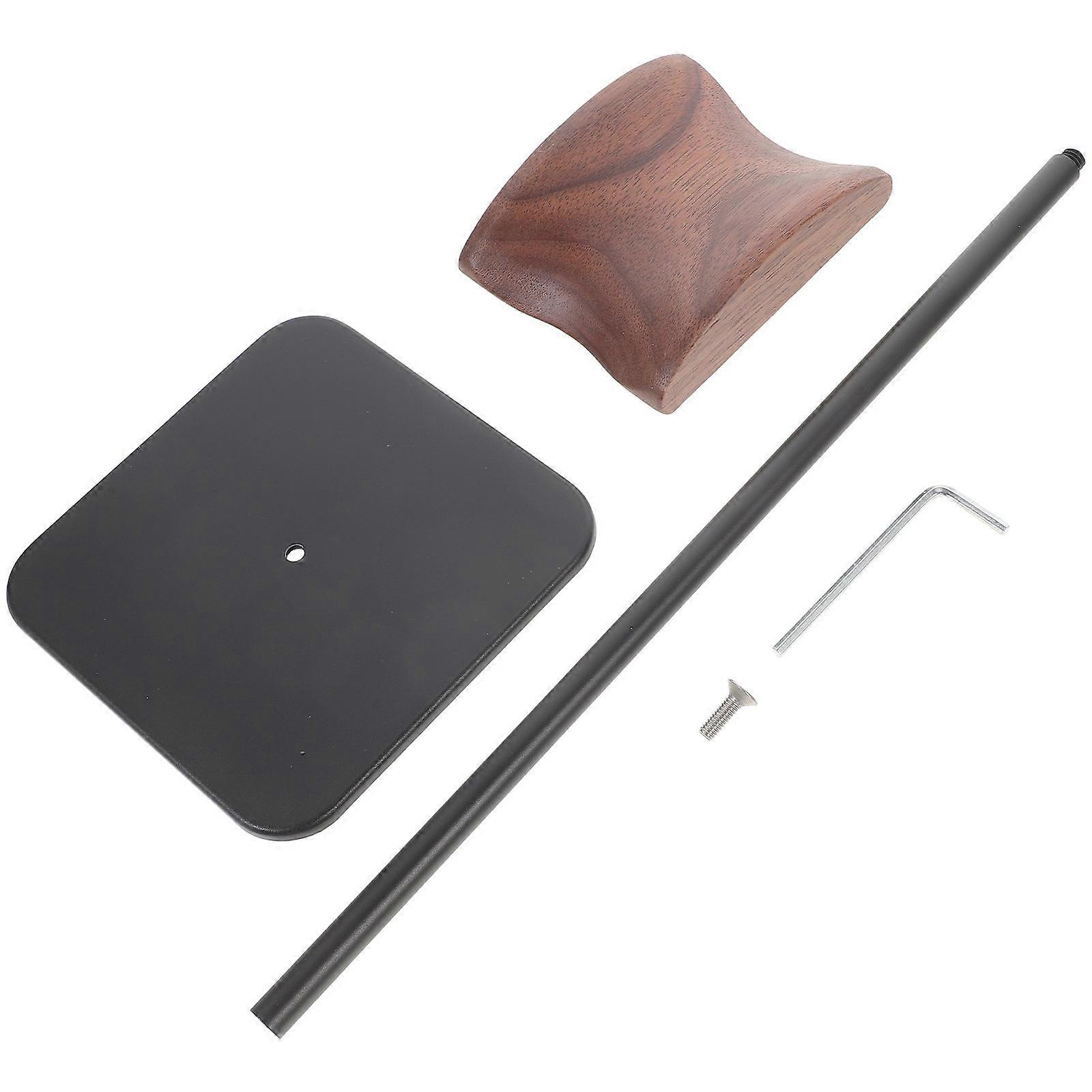 Headset Holder Durable Aluminum Walnut Earphone Display for Desk