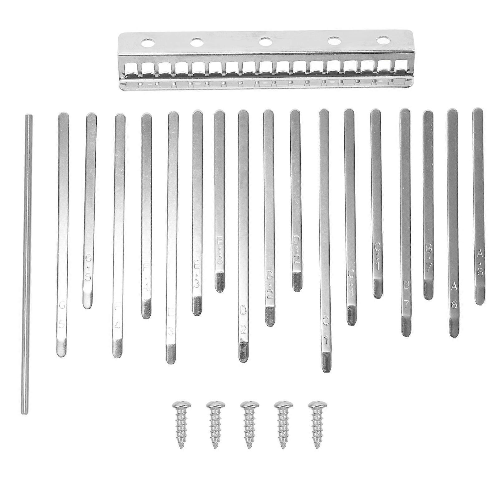 1 Set Kalimba Keys Bridge Saddle Thumb Piano Replacement Part Accessories(17 Keys)