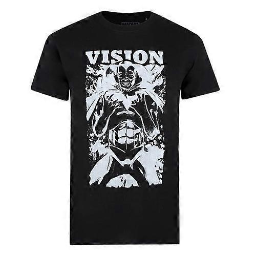 Marvel Mens Vision T-Shirt Monocromatica