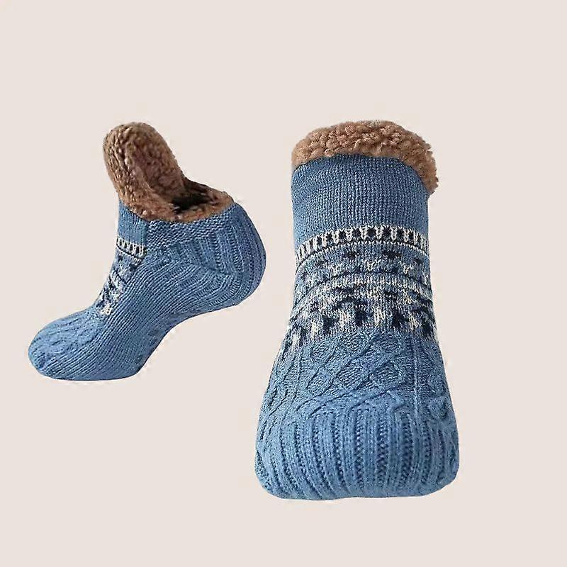 Ultra-warm winter non-slip floor socks, women's style, snow socks, sleep blanket socks, slippers