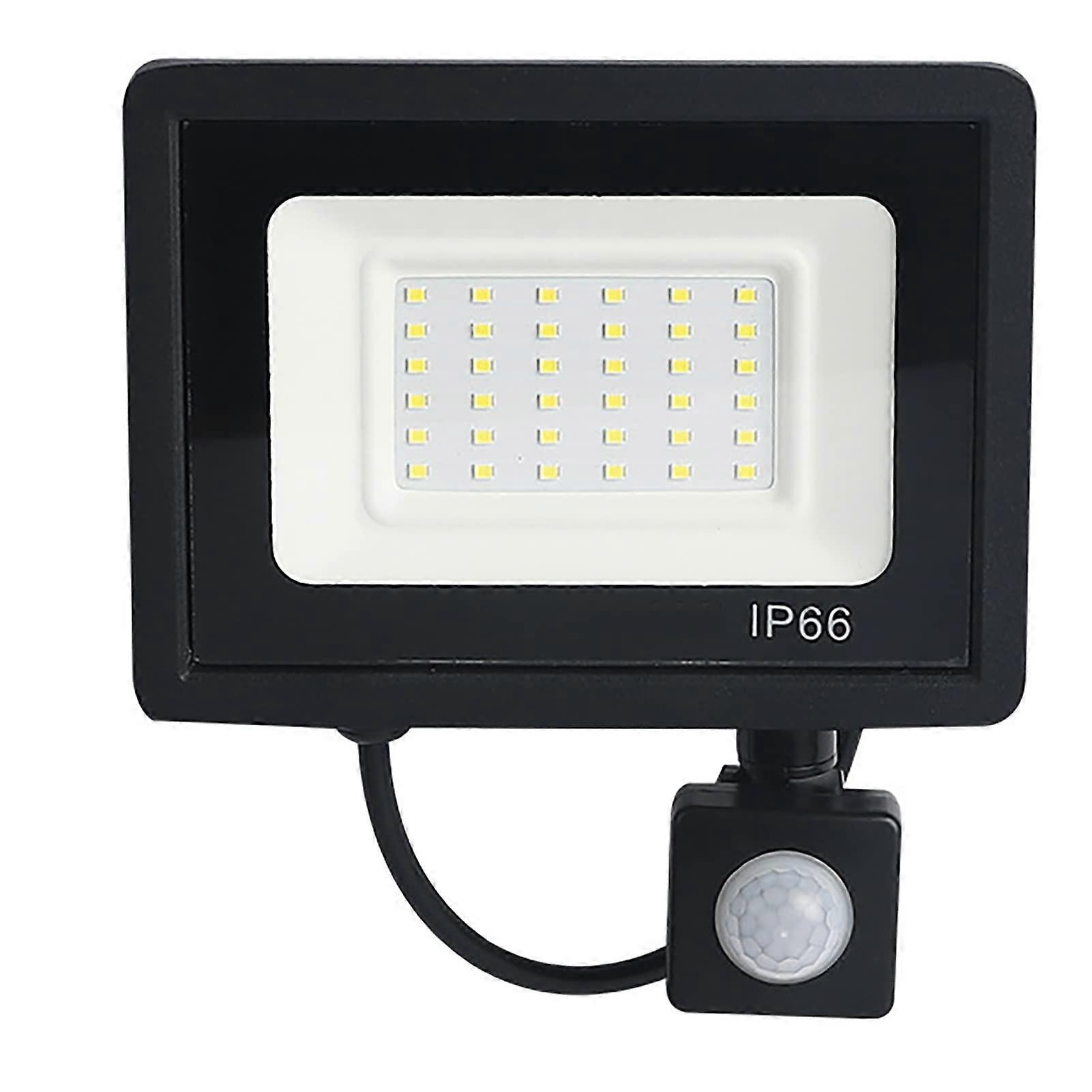 LED Security Light Heat Dissipation Human Sensor 220V LED Flood Light With Tempered Glass Cover For Stairs