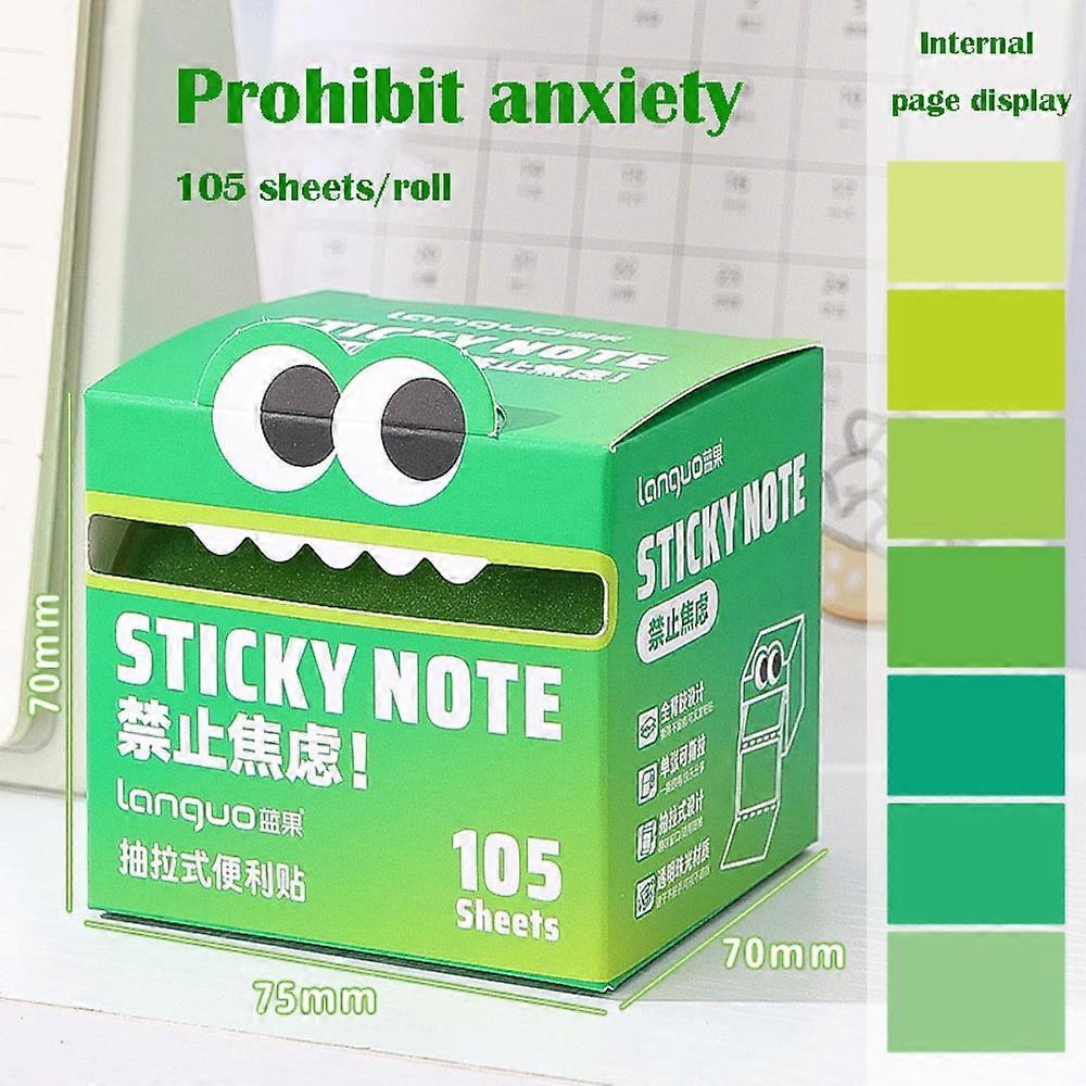 105 Sheets Cartoon Memo Pad Paper Pull Out Design Korean Style Sticky Notes Self-Adhesive Message stickers