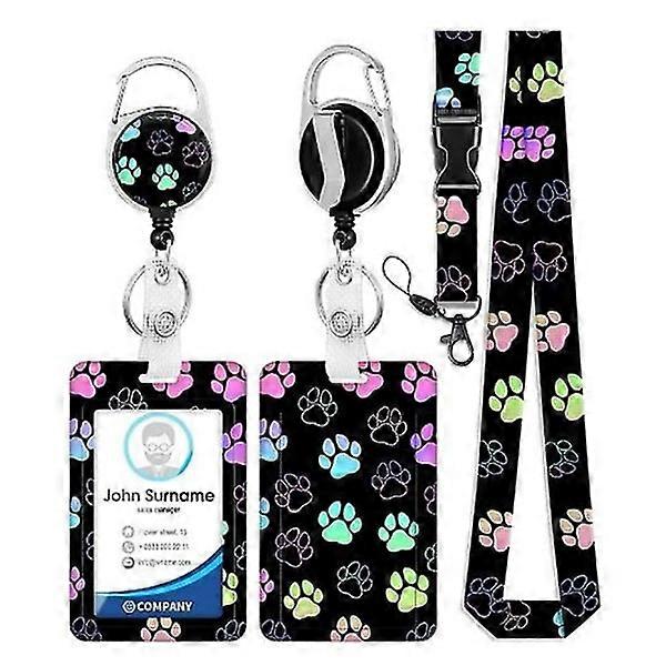 ID card holder Card case Bus card holder Work card cover Hanging case with string