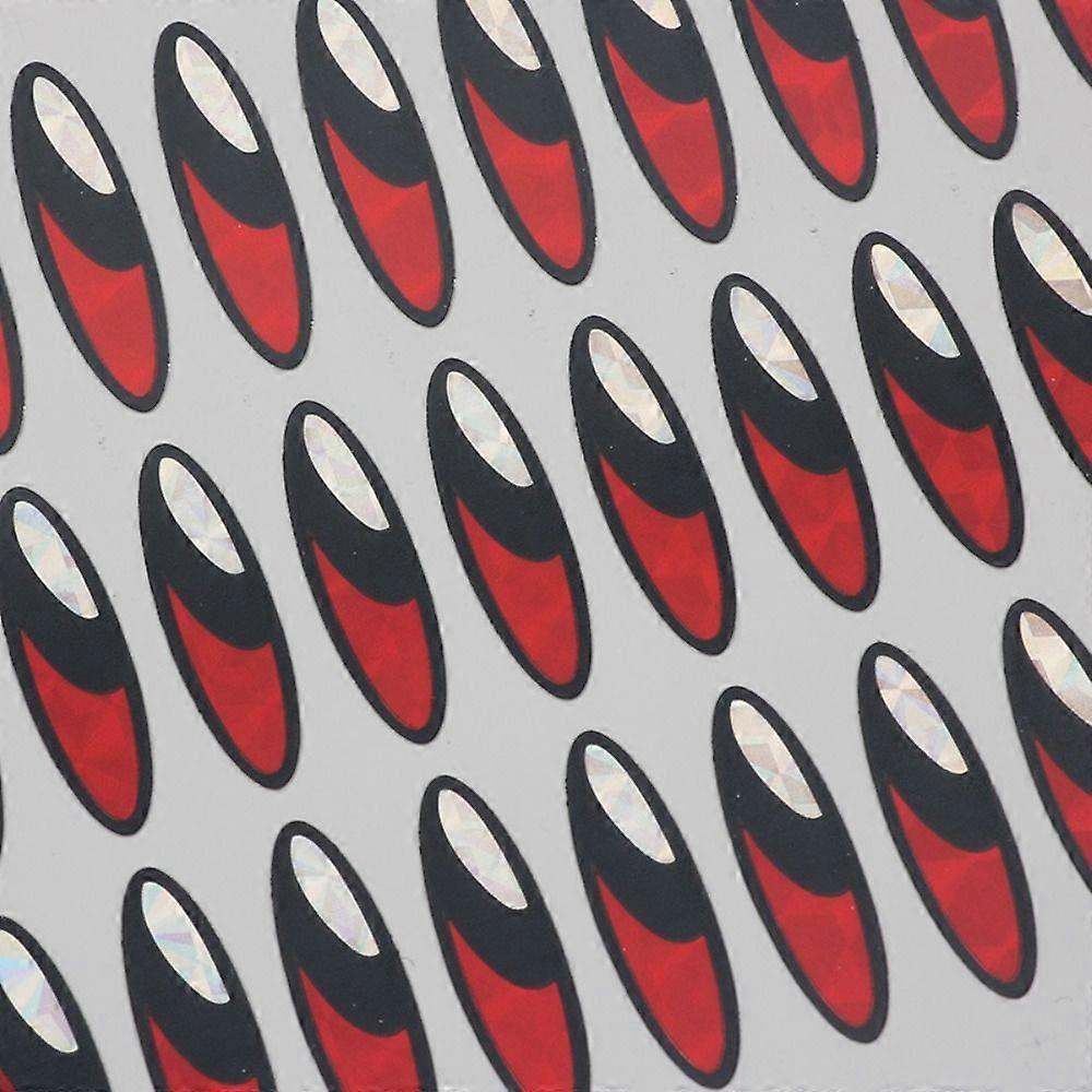 Simulation r��aliste professionnelle Fisheye holographique Flash plat leurre de p��che yeux paillettes Pesca faux appat autocollant p��che en m