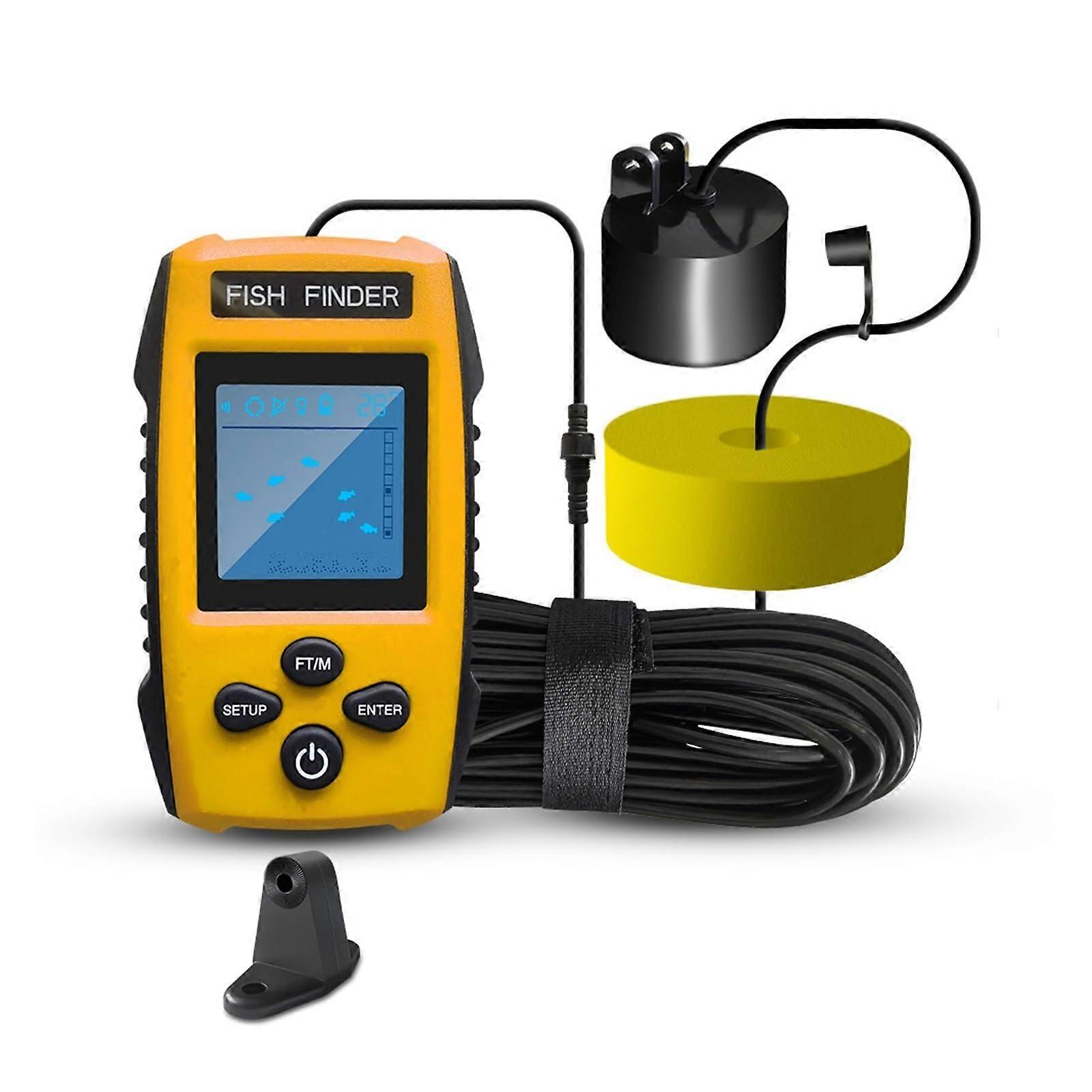 Fish Finder Upgrade Handheld Depth Finder For Ice Fishing Boat Sonar Sensor Transducer