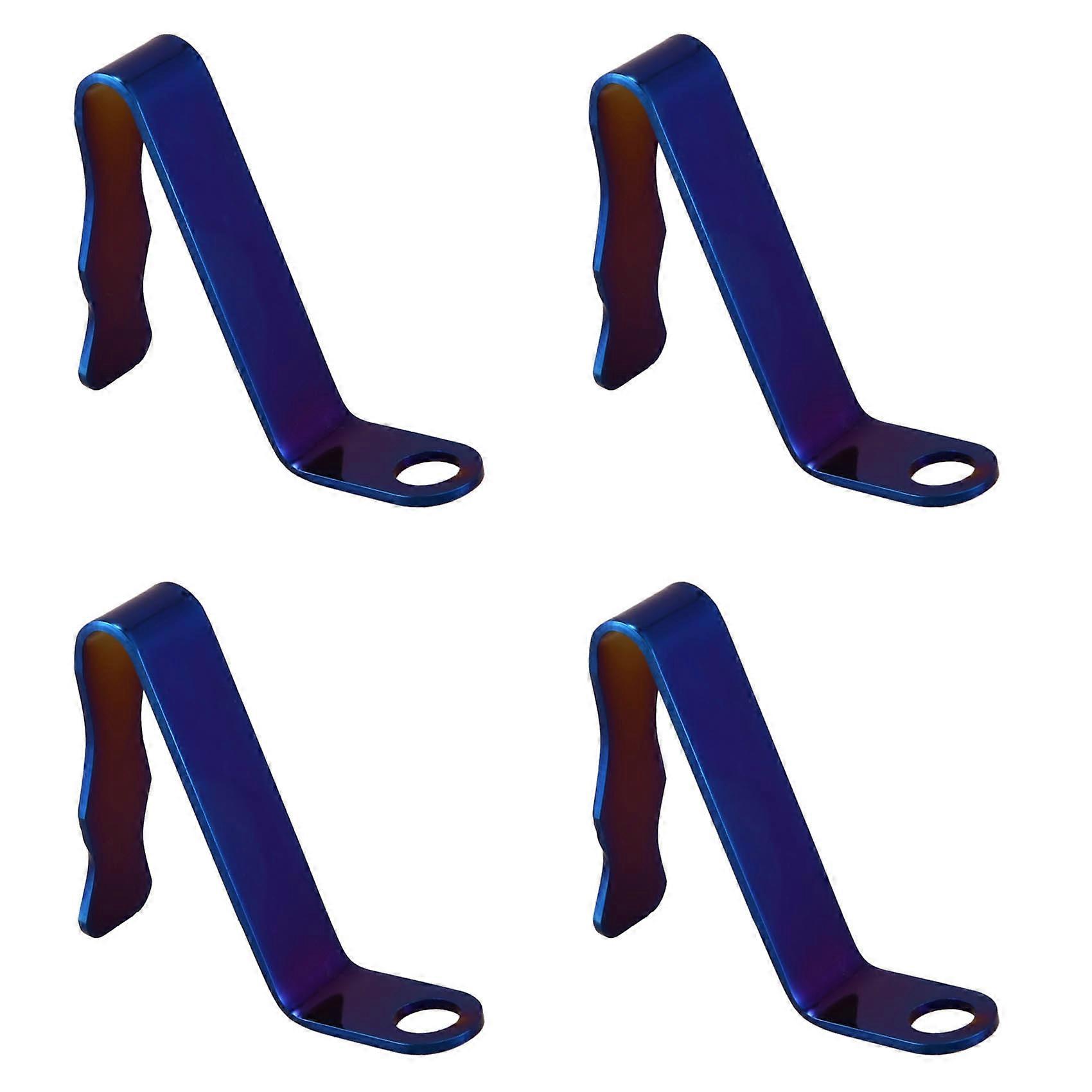 4X Motorcycle Helmet Hook, Fixed Base of Colorful Titanium Alloy Helmet Hook, Convenient Hook of Rearview Mirror Base