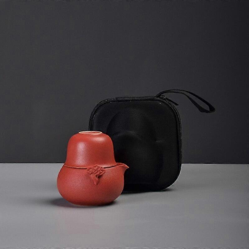 Ceramic Quick Tea Set One Pot Two Cups Kung Fu Tea Set Portable Tea Set