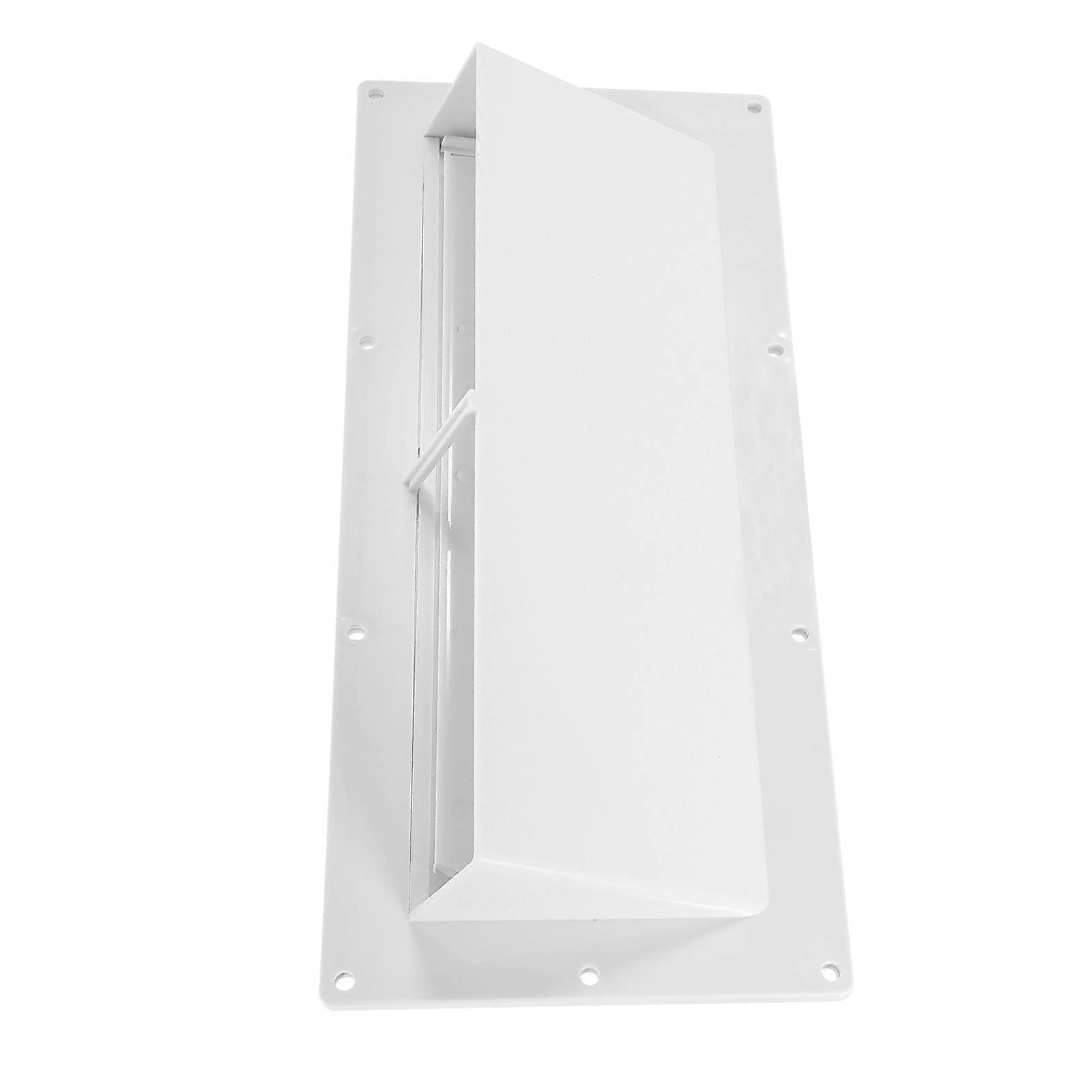 Rv Range Hood Vent Cover for Rv Use Plastic White Moisture-Proof Function 1Pcs