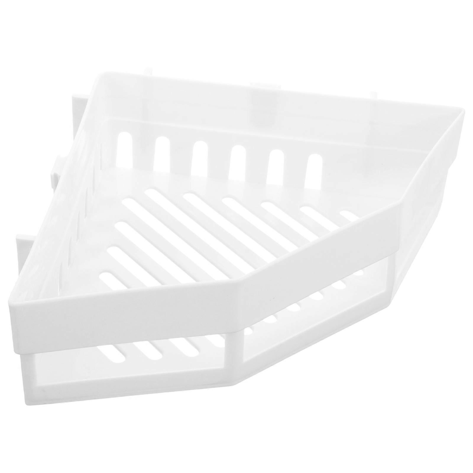 Imm Punch Free Sector Triangle Rack for Bathroom Use 1Pcs Plastic Storage Rack