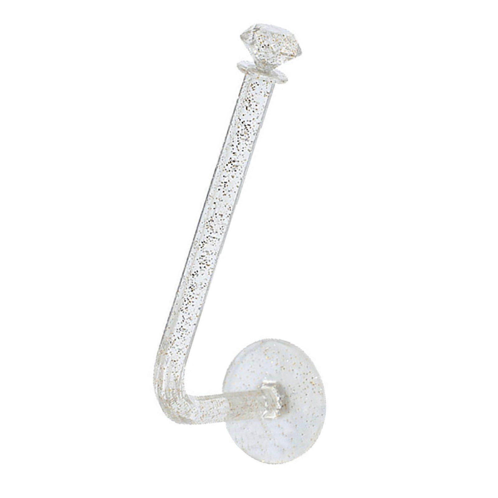 Adhesive Wall Hooks with Strong Grip, Transparent Design for Bathroom or Kitchen, Tool Install