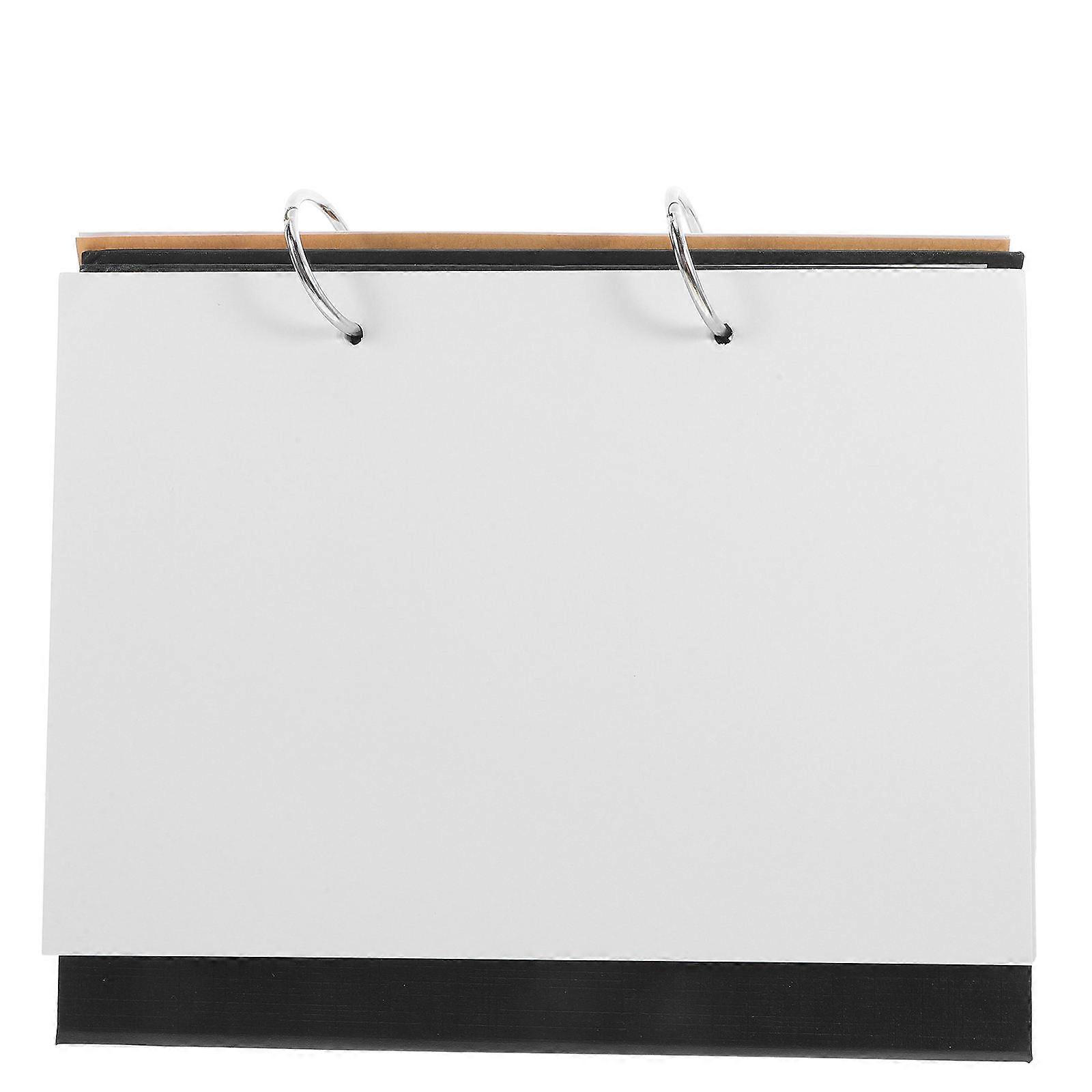 Blank Calendar Desk Calendar for Home Use with 2Pcs Refillable Sheets