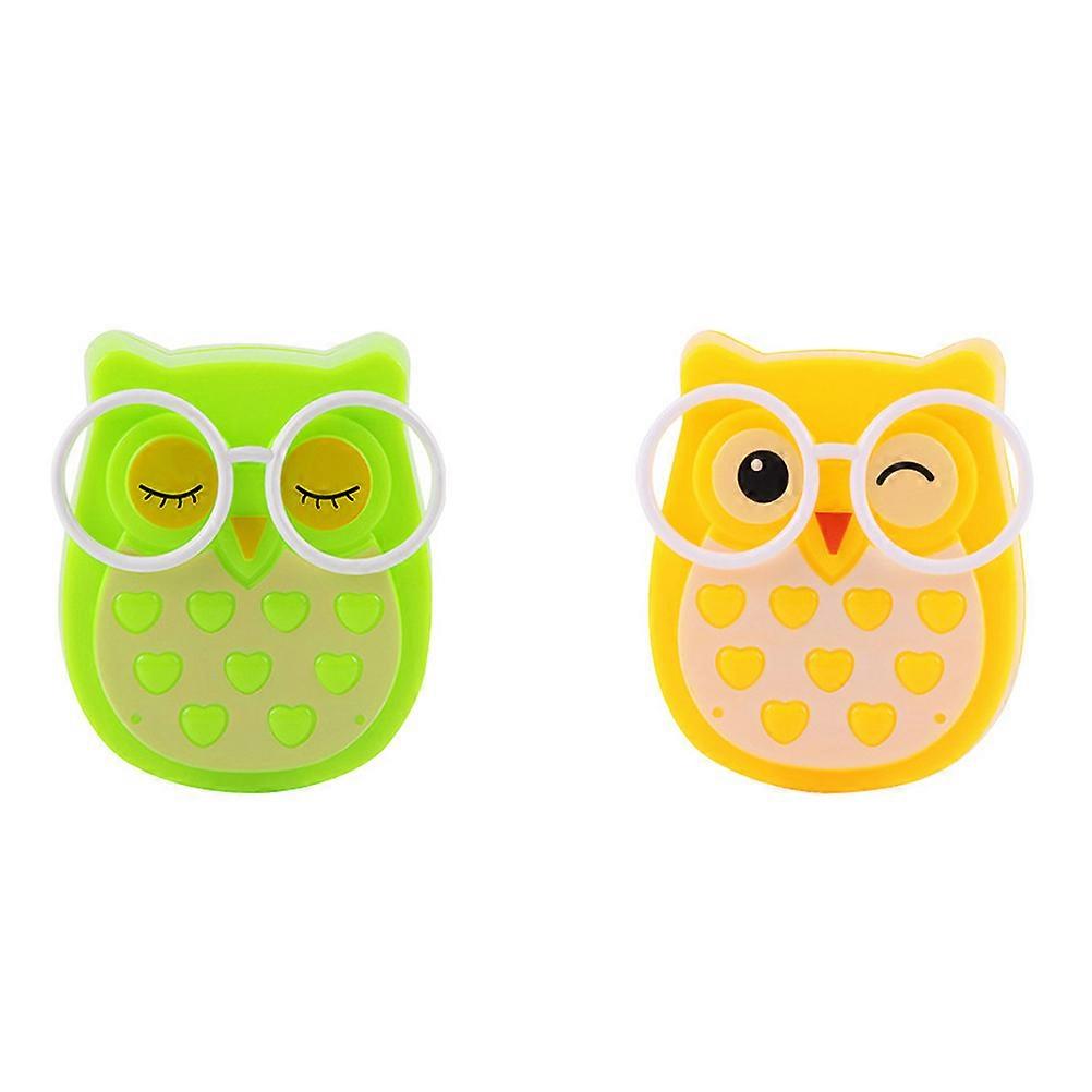 Light Sensor Night Light Owl-Shaped LED Bedside Lamp for Illuminating 2Pcs