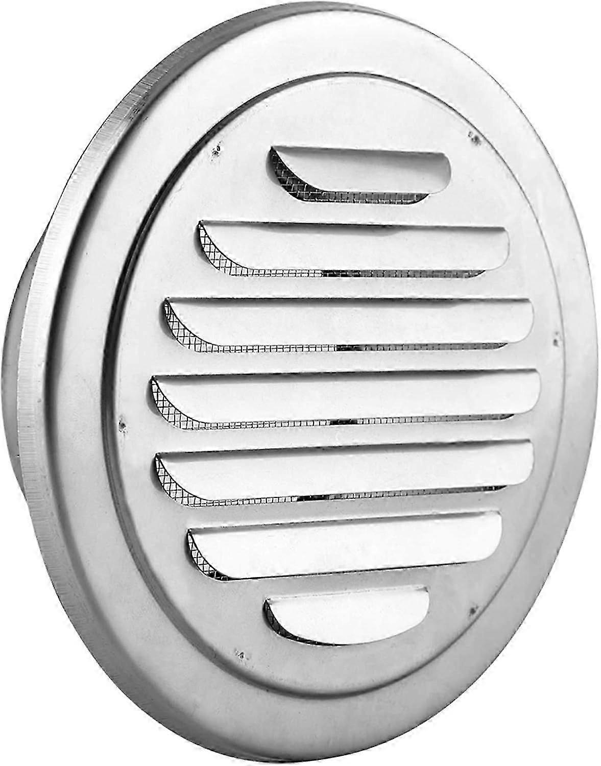 Circular stainless steel flush grid (100 mm)