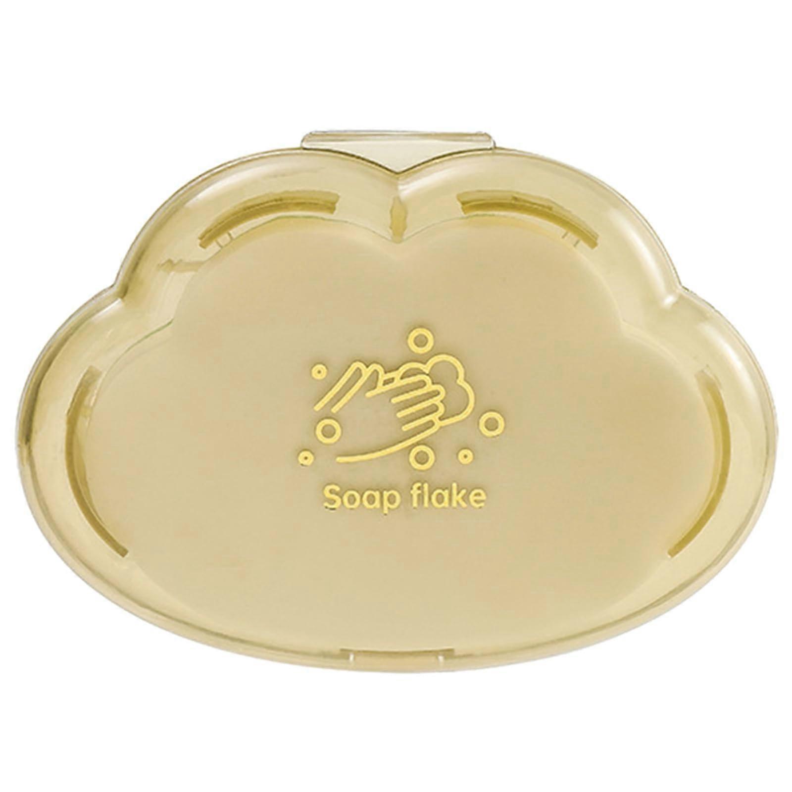 50pcs Travel Soap Sheets in MoistureProof Case, Compact Portable Hygiene for Camping