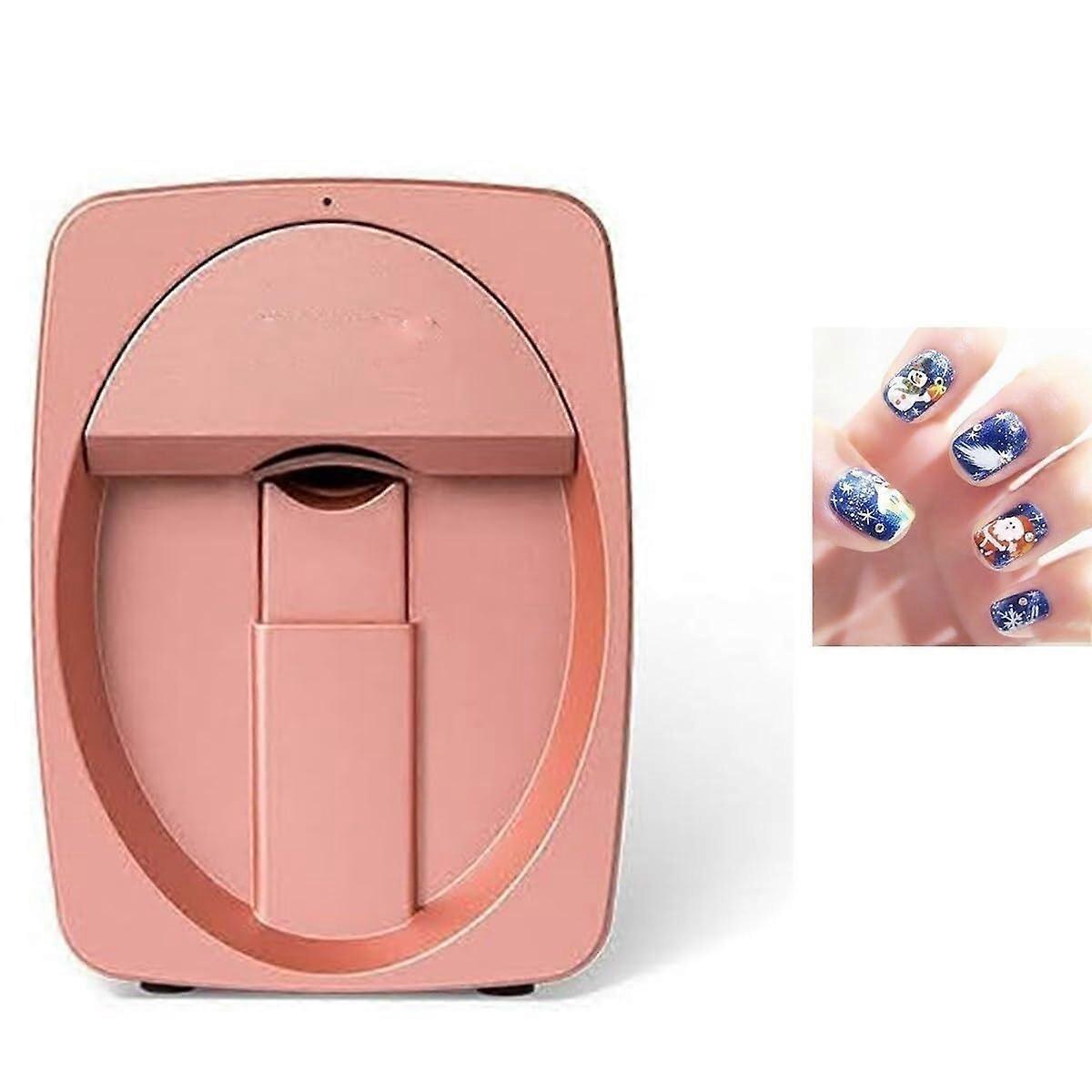Gold Portable Nail Art Printer with Smart App Control, Resolution Custom Designs