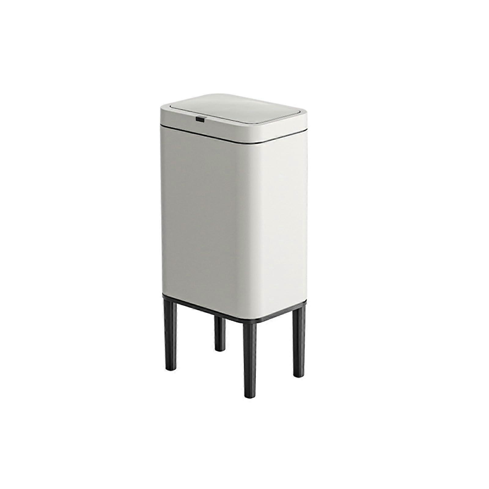 Stainless Steel Sensor Trash Can with Smart Touchless Lid, Waterproof 20L Kitchen and Bathroom Bin