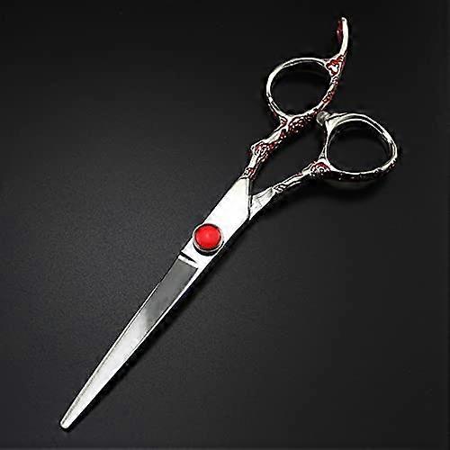 Tesoura de corte de cabelo profissional de 6 polegadas em aço japonês com cabo ergonômico e confortável.