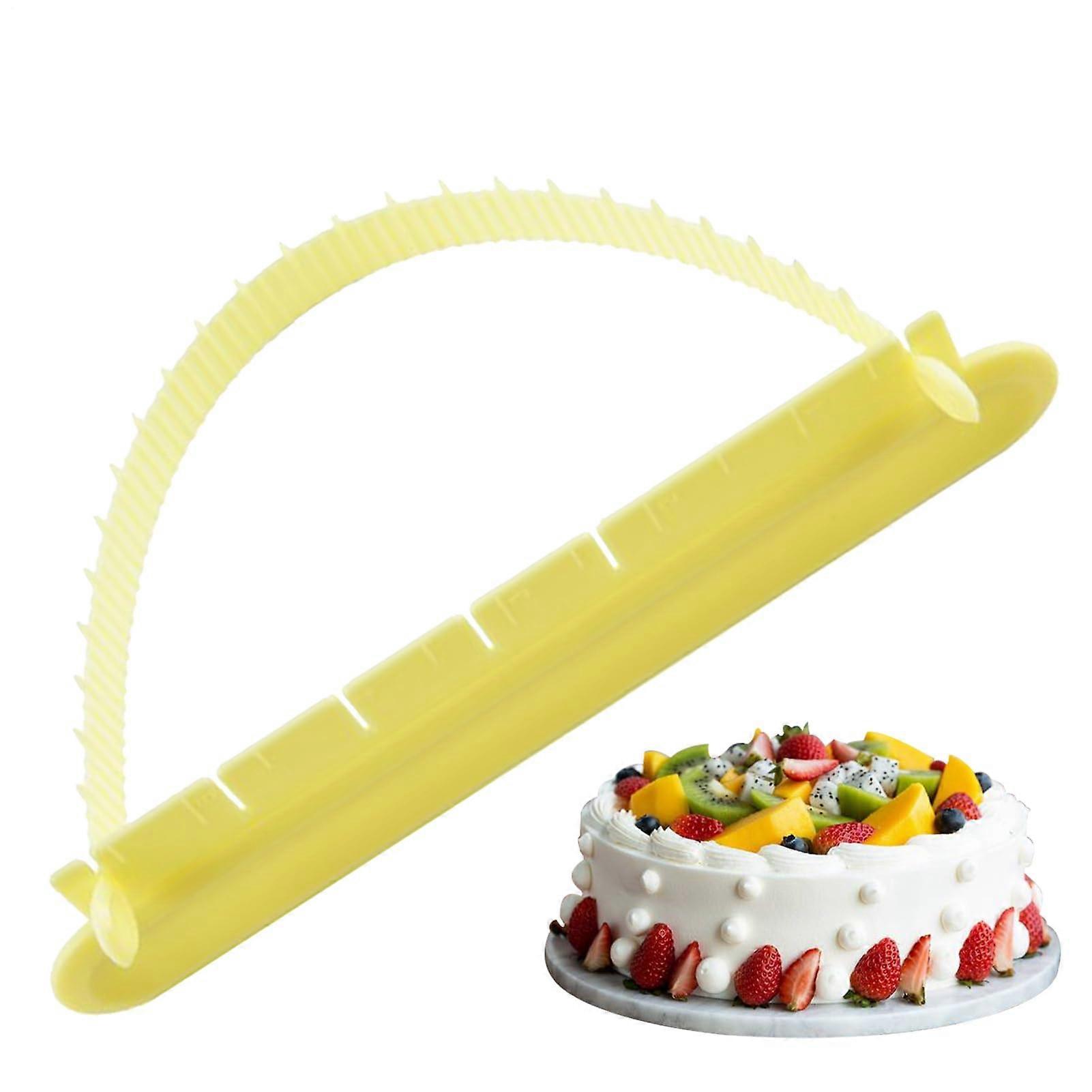 Cake Decorating Ruler Adjustable Arc Fondant Tool with Precise Measurement for Cake Edge Design