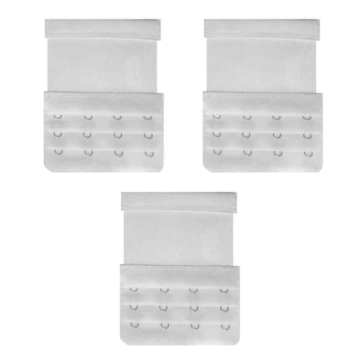 Bra Extension Hook, Elastic Nylon Bra Extender for Women (White)