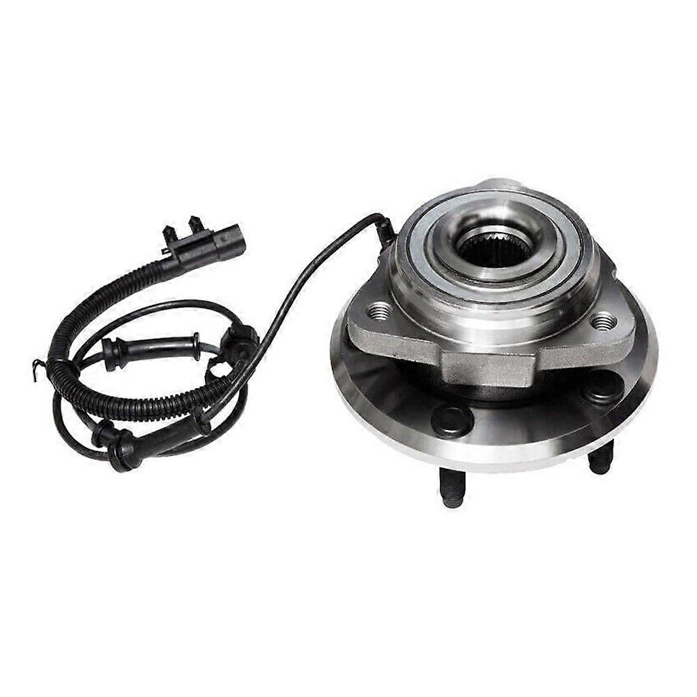 Front Wheel Hub and Bearing Assembly with ABS Sensor, 5 Lug Polished RustProtected Front Replacement BR930612