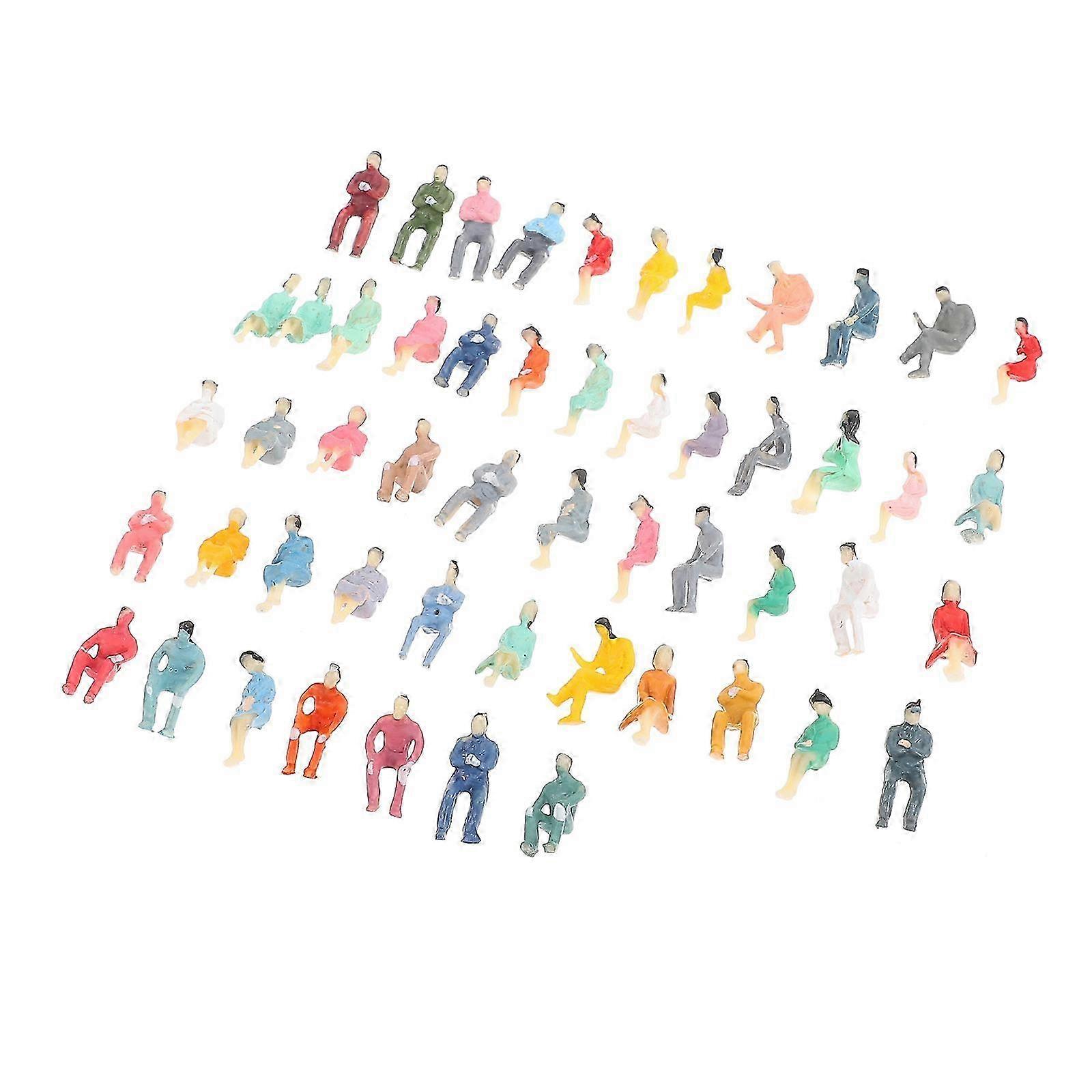 Plastic People Figurines Mini Human Models for Decoration 100Pcs Collection