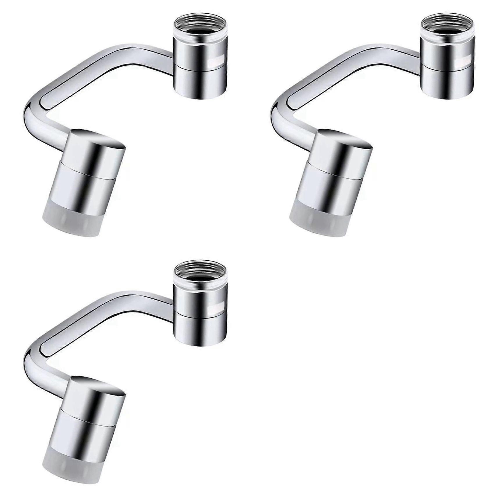 3X Universal 1080 Rotating Faucet Extender Aerator, Solid Brass Universal Splash Filter Faucet