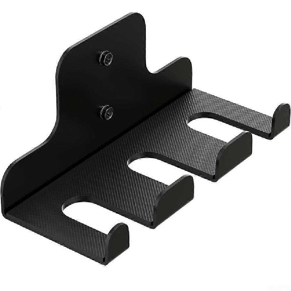 Wall Mounted Barbell Holder with ScratchProof Rubber Mat, SpaceSaving Rack for Home Gym