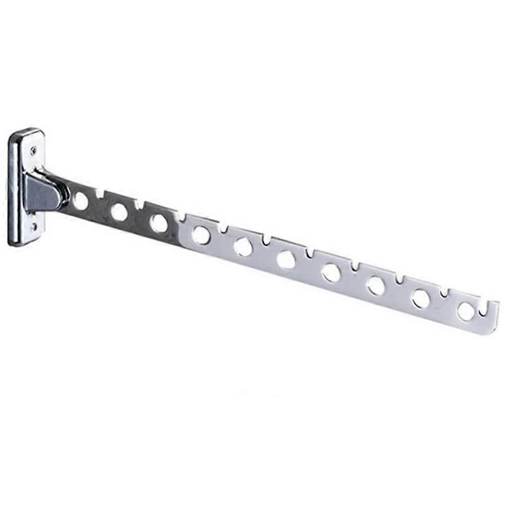 Wall Mounted Clothes Rack with 6 Stainless Steel Swing Hooks, Foldable Large Capacity Laundry Hanger