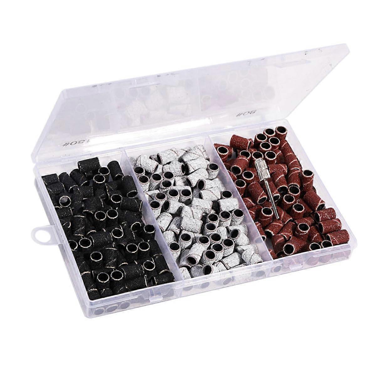 Nail Sanding Bands and Drill Bits for Manicures, Smooth Surface Prep, Durable, Fits Standard Drills