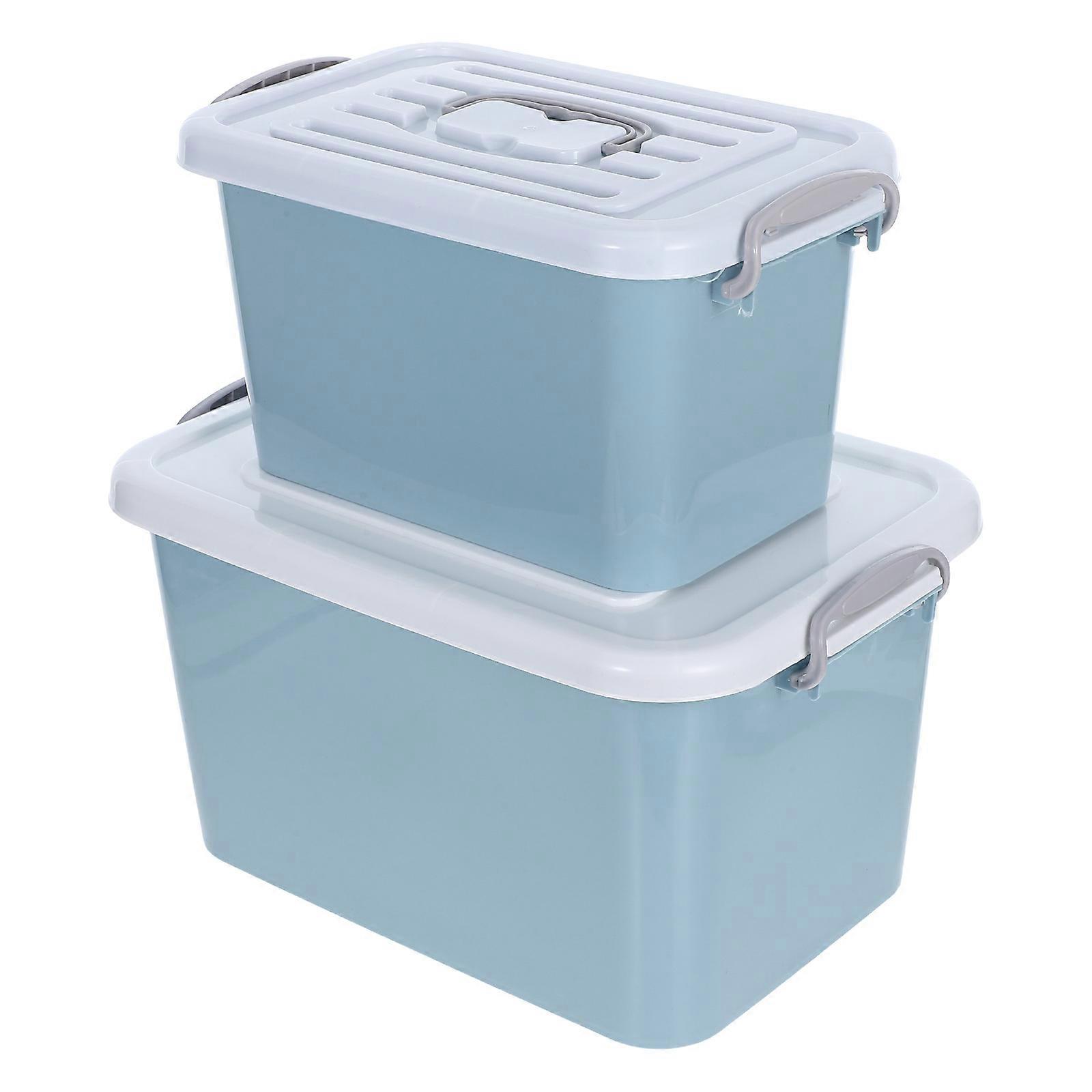 Toy Storage Boxes Plastic Containers for Organizing 2Pcs Pack