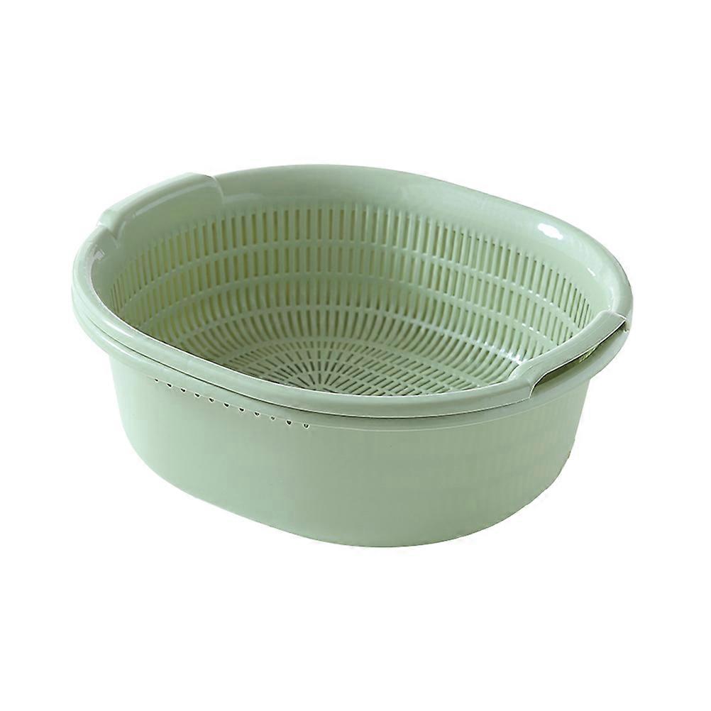 Fruit Strainer for Draining 2 in Colanders Green Plastic