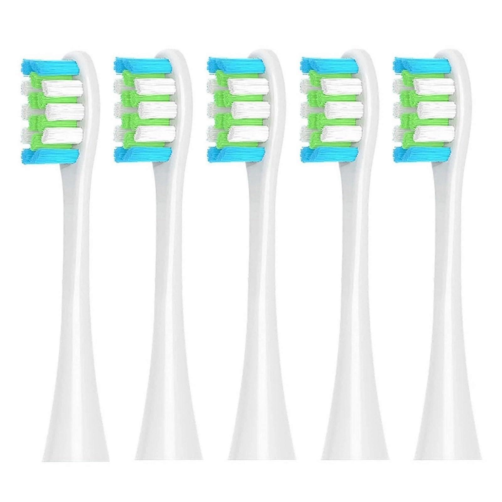 Electric Toothbrush Replacement Heads Compatible with Oclean Spark Flow X Pro Elite, 5 Pack White