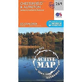 OS Explorer kaart actief (269) Chesterfield en Alfreton (OS Explorer actieve kaart)