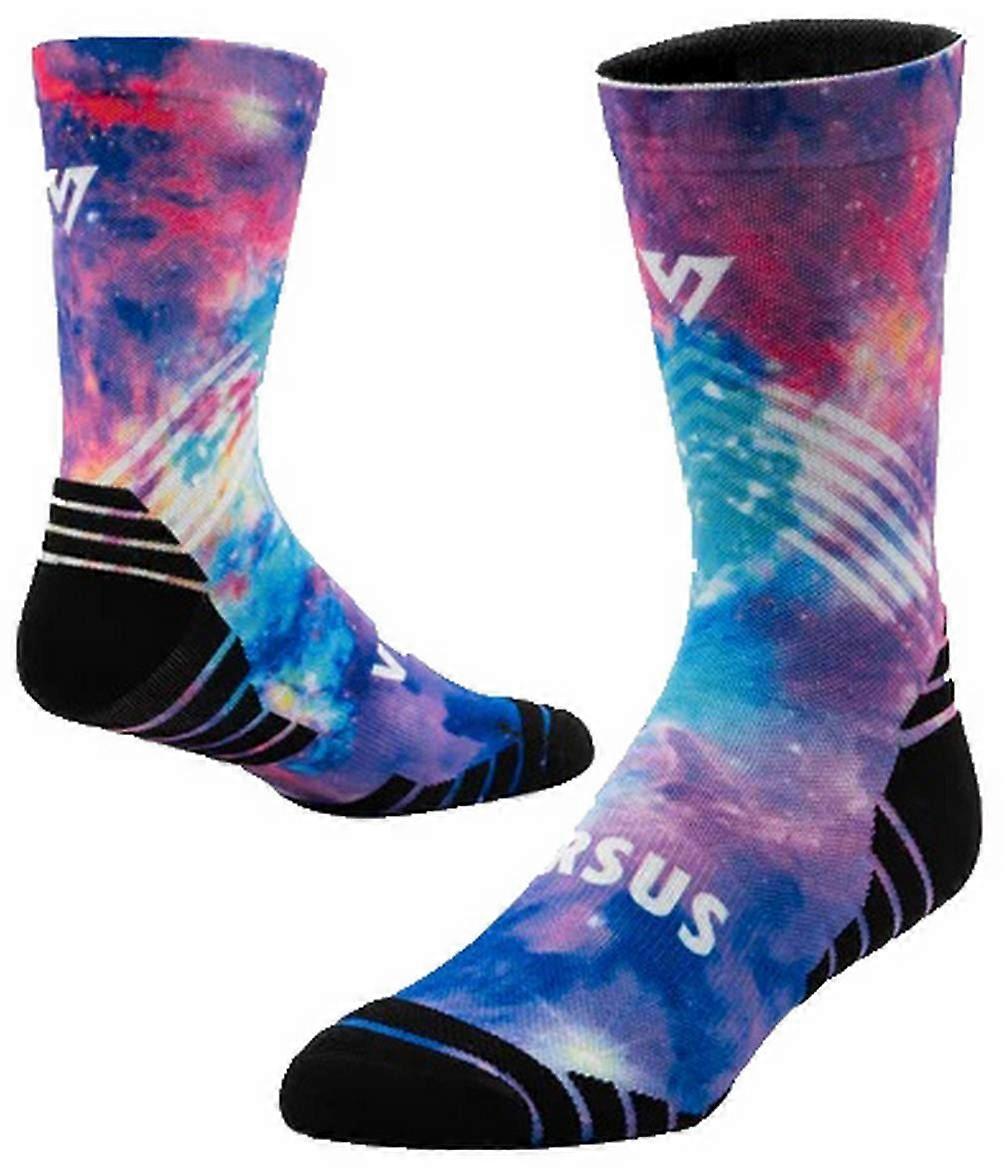 Versus Galaxy Active Crew Socks - Black/Blue/Red