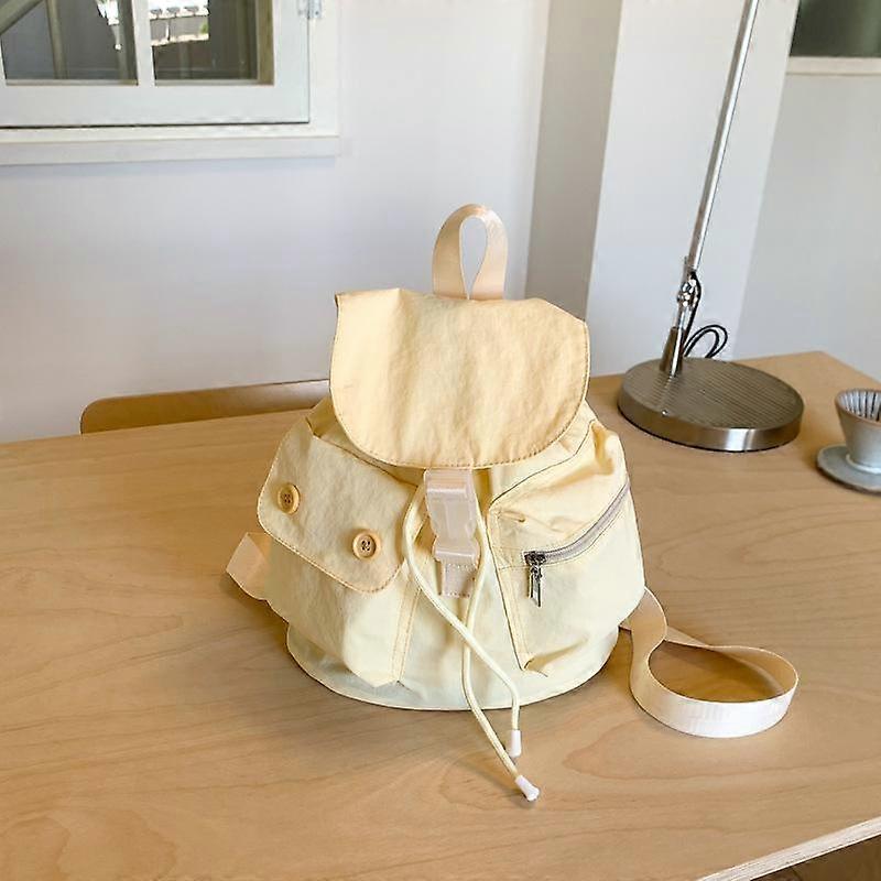 Backpack, Pocket Button Drawstring Nylon Outdoor Leisure