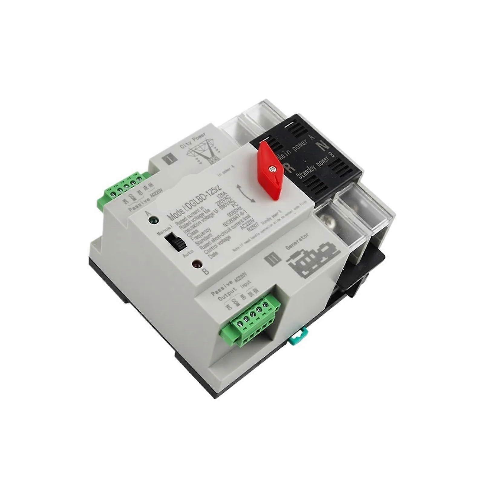 125A 4P Automatic Transfer Switch 220V Dual Power Generator Quick Install for Reliable Backup
