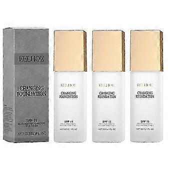 Fond de teint changeant de couleur naturelle pour femmes, fond de teint hydratant magique pour une peau transformée_JSAI
