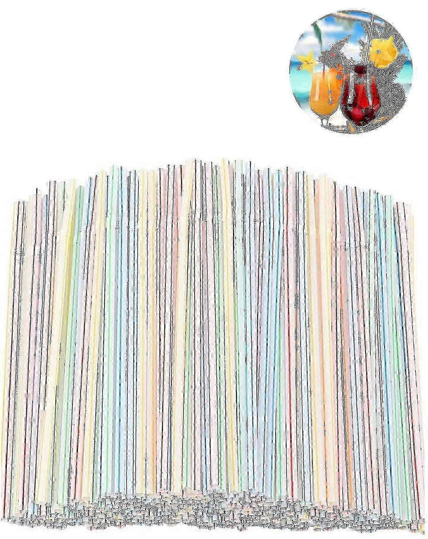 Bendable plastic straws for bars - 1200pcs drinking straws pack