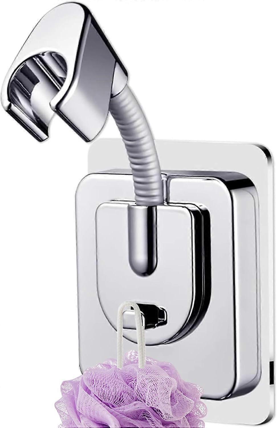 Adjustable Shower Head Holder - Wall-Mounted Soap Holder