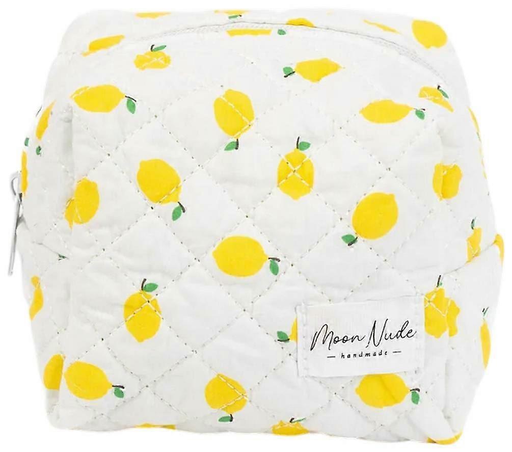 Moon Nude Lemonade Mini Makeup Bag - White/Yellow